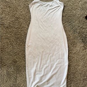 SHEIN Cream One Shoulder Bodycon Dress Cocktail
